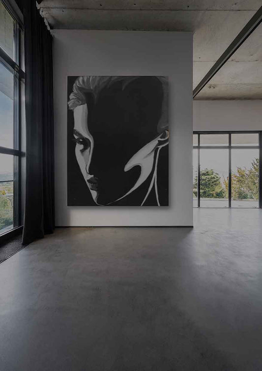 Original Kunstwerk "Schattenfrau"