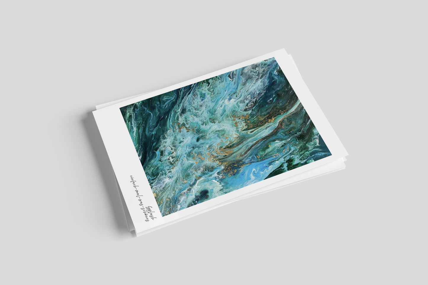 Postkarten 5er Set "Splash" aus der Reihe Fluid