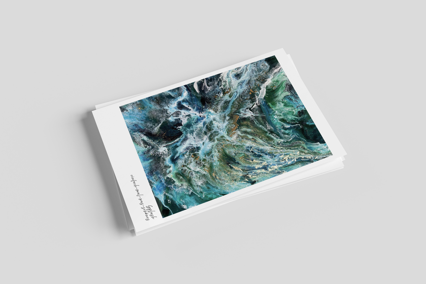 Postkarten 5er Set "Splash" aus der Reihe Fluid